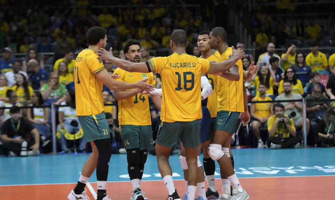 Brasil vence Venezuela e está no mundial de vôlei masculino