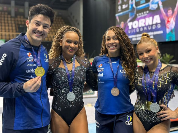 Brasil fecha Copa do Mundo de gin&aacute;stica com mais cinco p&oacute;dios