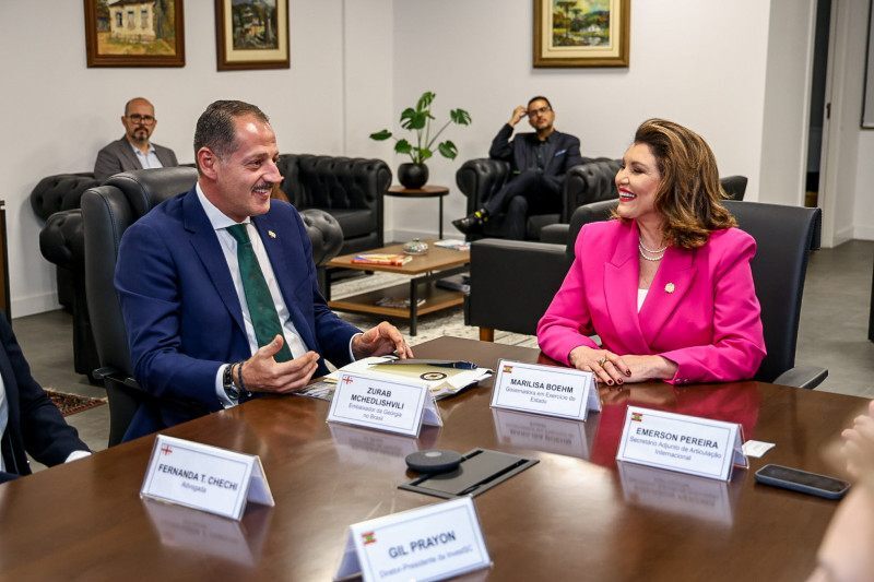 Governadora em exercício recebe embaixador da Geórgia e trata de investimentos para Santa Catarina