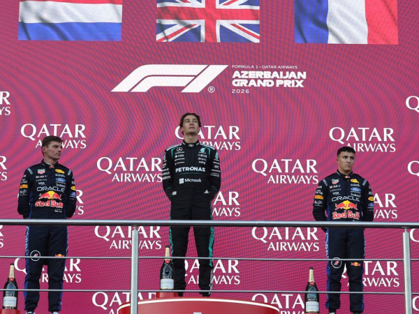 F&oacute;rmula 1: Russell supera Verstappen por 0.1s e vence GP do Azerbaij&atilde;o