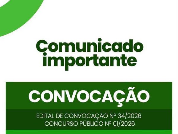 Convoca&ccedil;&atilde;o concurso p&uacute;blico