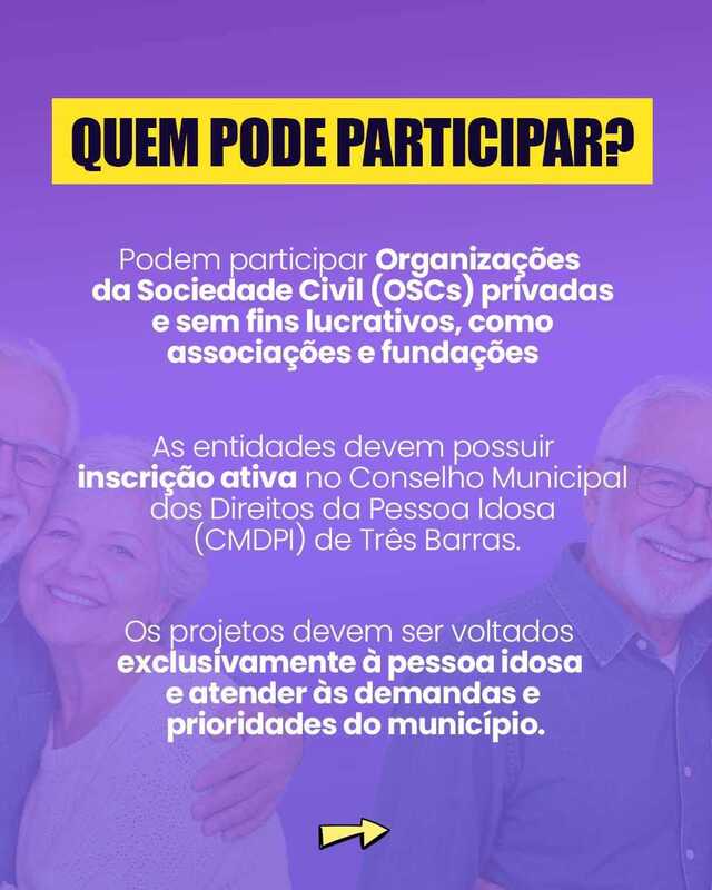 Edital do CMDPI em Tr&ecirc;s Barras