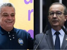 Jo&atilde;o Rodrigues (PSD), candidato ao governo de SC, e Jorginho Mello (PL), governador que busca a reelei&ccedil;&atilde;o.