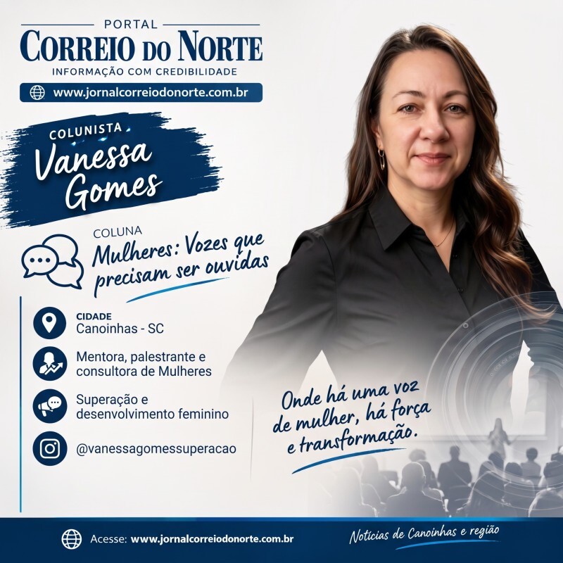 Colunista Vanessa Gomes.