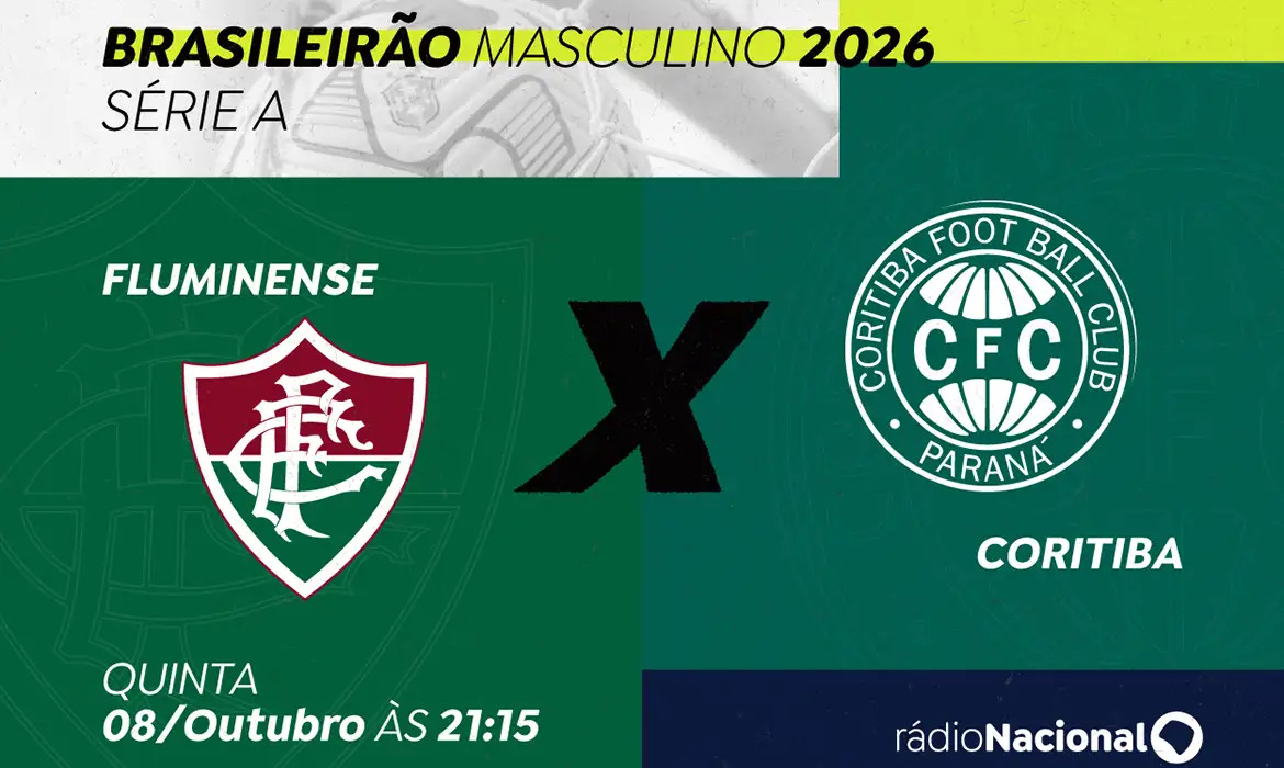 Rádio Nacional transmite Fluminense x Coritiba nesta quinta 