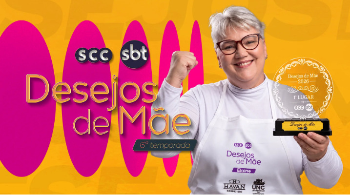 Elaine Rudolf, de Canoinhas, conquistou o título da 6ª temporada do Desejos de Mãe e o prêmio de R$ 15 mil.