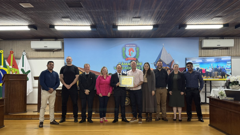 C&acirc;mara de Canoinhas homenageia Rafael Mirando com t&iacute;tulo de Amigo do munic&iacute;pio 