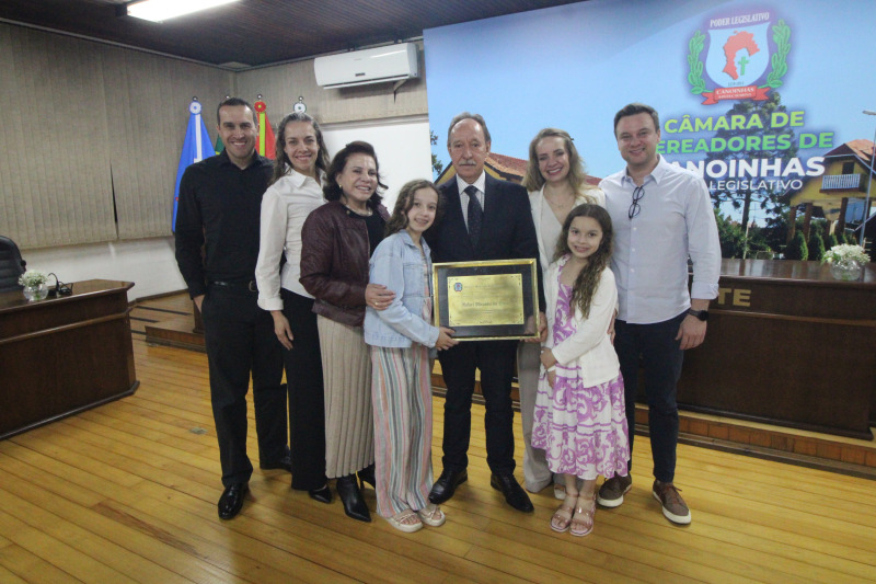 C&acirc;mara de Canoinhas homenageia Rafael Mirando com t&iacute;tulo de Amigo do munic&iacute;pio 