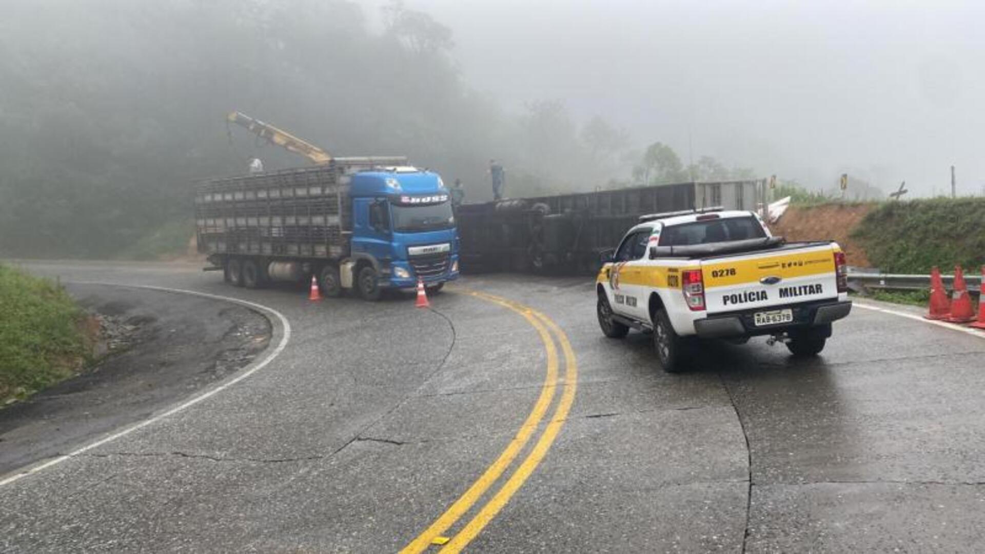 Acidente na Serra Dona Francisca